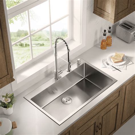 stainless steel sink for 36 inch cabinet single bowl|stainless steel sink gauge chart.